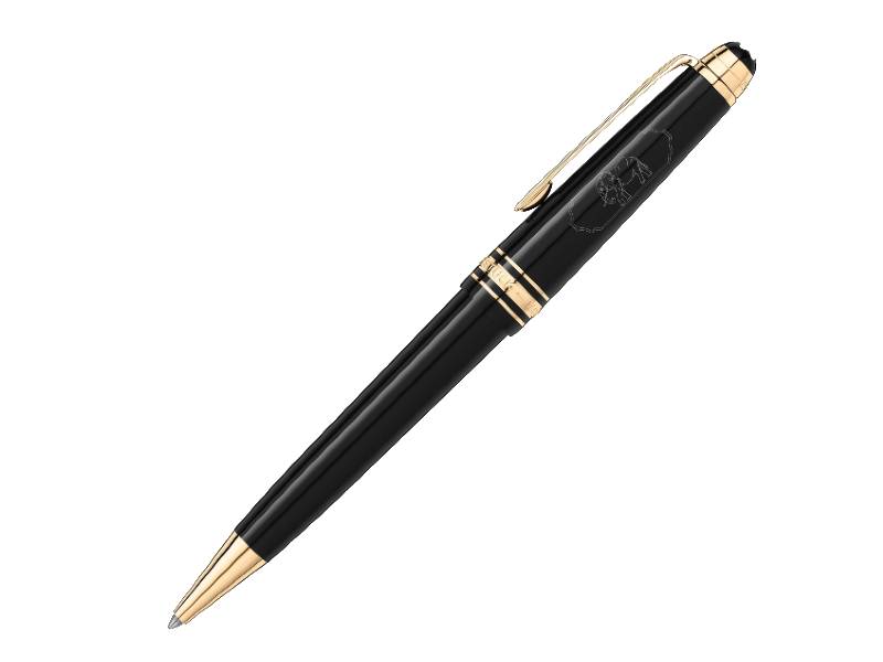 BALLPOINT PEN MIDSIZE AROUND THE WORLD IN 80 DAYS MEISTERSTUCK MONTBLANC 128380